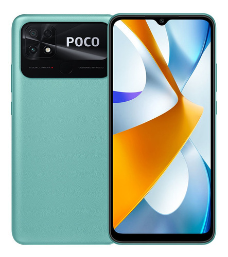 Celular Poco C40 Coral Green 4gb Ram 64gb Rom