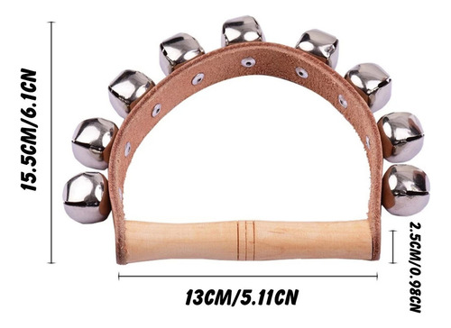 Campanas De Mano Con 5 Piezas De Cascabeles, Música Con Mang