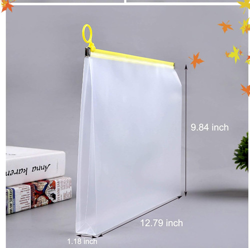 Yessart Sobres De Plástico Transparentes Con Cremallera 9...