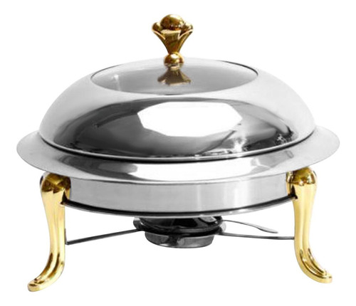 Rechaud De Aço Inoxidável Pequena Panela Quente Ouro 18cm