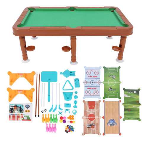 Set Combinado 6 En 1 De Mesa Multijuego Interactivo Para Pad
