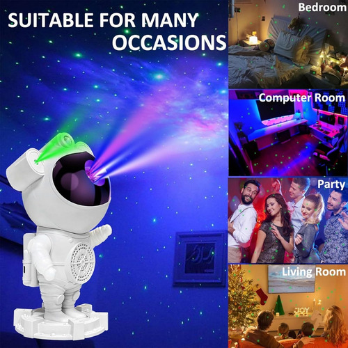 Proyector De Galaxia Y Astronauta, Luces Nocturnas Led,