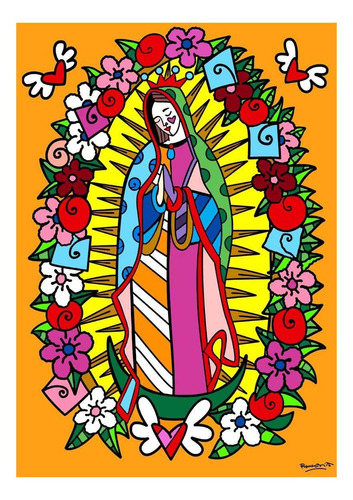 Lienzo Lienzografía Virgen María Impresión Reproducción60x90