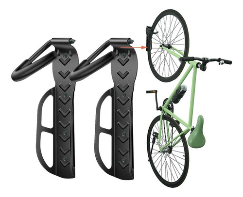 Hirola 2 Portabicicletas De Pared Para Garaje Rack 25x9.66cm Color Negro