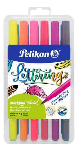 Marcador Punta Pincel Pelikan Markana Pincel Para Lettering