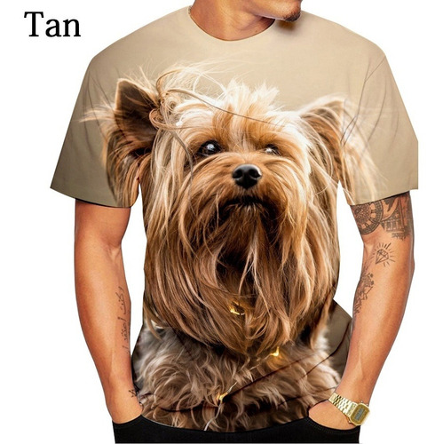 La Más Nueva Moda Lindo Perro Yorkshire Terrier 3d Impreso C