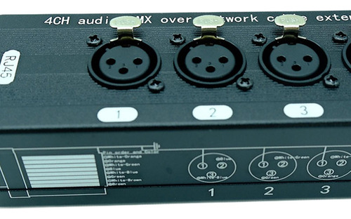 Extensor De Cable 4 Canales Xlr Combo Converter Xlr 36 Mujer