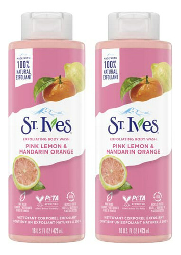 Jabón Corporal Exfoliante St. Ives - Limón Rosa Para Mujeres