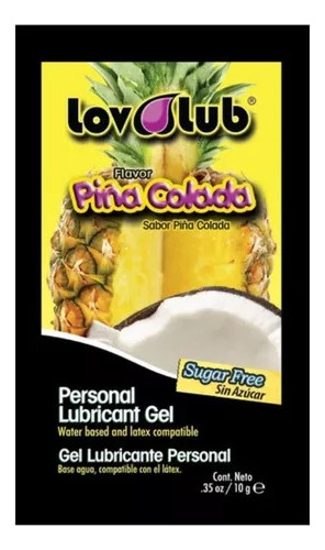 7 Sobres Lov Lub 10g Lubricantes Comestibles Sabor 7 Sabores