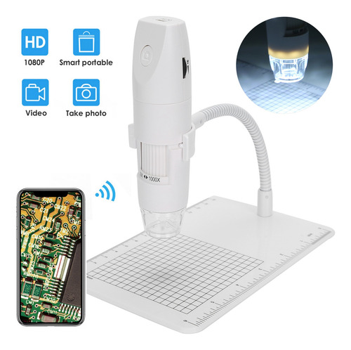 Câmera De Microscópio Digital Sem Fio 1080p Wifi Portátil 10