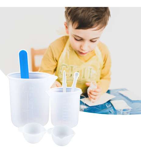 Kit De Resina De Silicona Para Bricolaje: 8 Tazas Medidoras