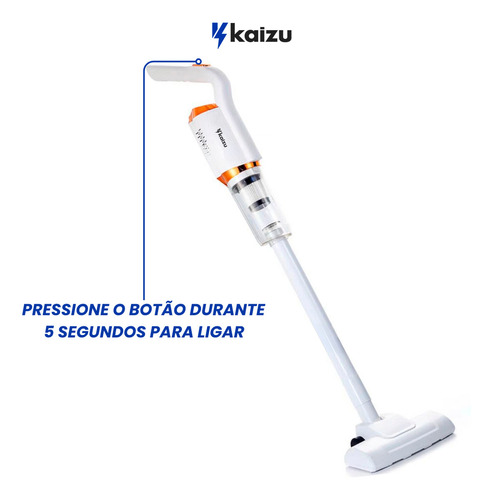 Aspirador De Po Vertical Sem Fio Turbo Power Portatil 127/220V 120w Potente Kaizu