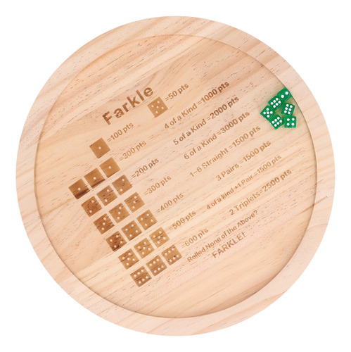 Bandeja De Dados De Madeira Farkle Melhora As Habilidades Ma