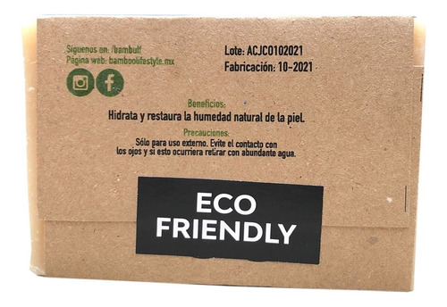 Imagen 5 de 5 de Jabón Coco Con Colágeno 100 Gr Bam Boo! Lifestyle