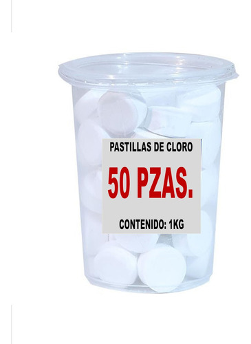Pastillas De Cloro 1 Kg Con 50 Pzas- $$precio De Mayoreo $$