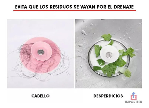 3pz Tapon Colador Drenaje Baño Regadera Tina Cocina Lavabo
