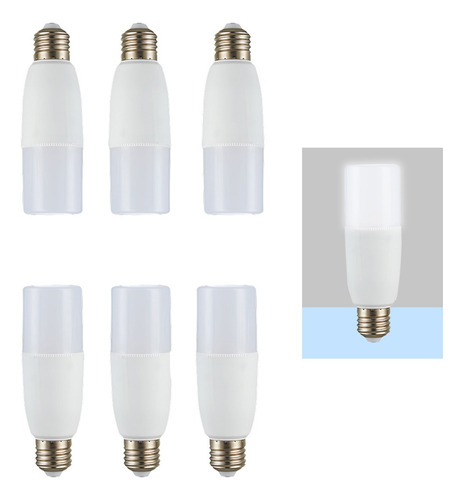 Bombilla Led 18vatios, Luz Diurna 6500k, Base E26 6pz Blanco Frío