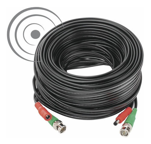 Imagen 6 de 6 de Cable En Hd Armado Con Conector Bnc Y Alimentación Dc 2omts