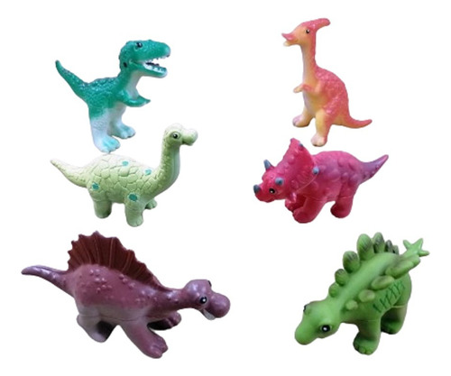 Animalitos Dinosaurios Set Por 6 Unidades Didáctico Qscrgn