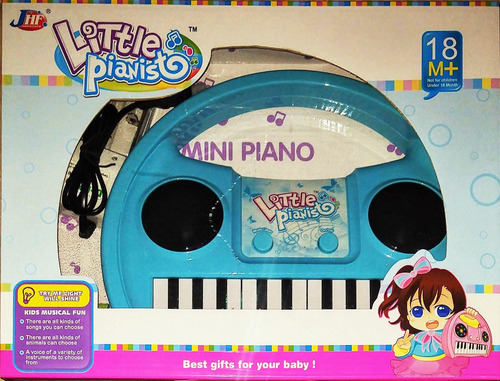 Imagen 2 de 3 de Piano Musical Bebe Sonajero Luces Sonido Incluye Pilas Jugue