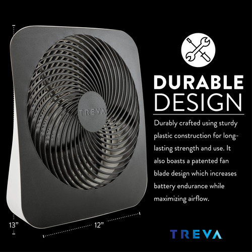 Escritorio Portátil Fan O2cool Treva De 25 Cm Con Batería Y