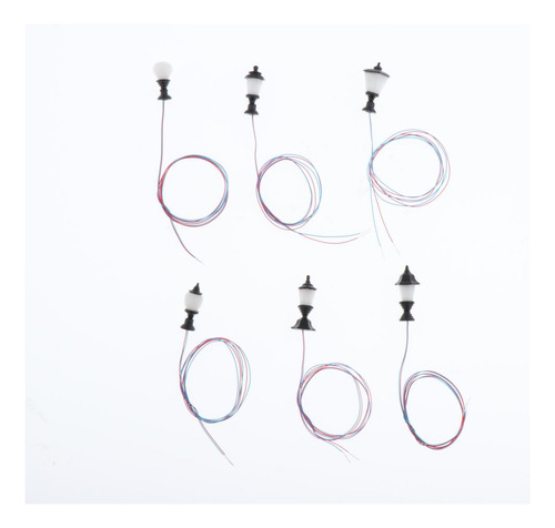 10pcs Tren Ferrocarriles Lámpara Parque Calle Luz 1.2cm 1: