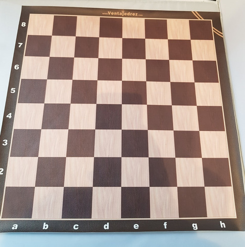 Tablero De Ajedrez De Cuerina Vip - Full 6 X 6 Cm Escaque