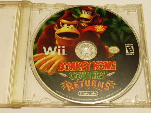Donkey Kong Country Returns Wii Juego (sin Carátula)
