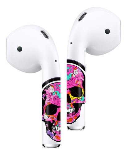 Sticker Autoadhesivo Para Audifonos AirPods 1-2 Calavera