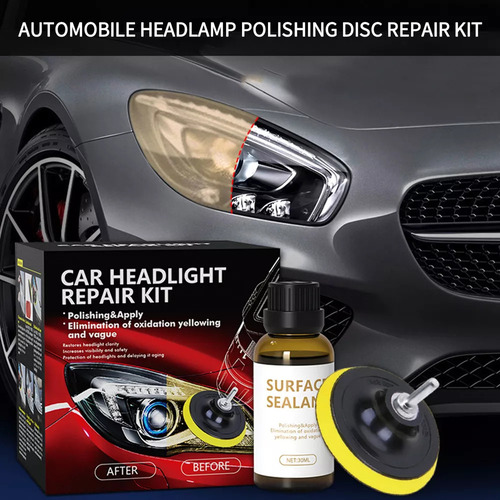 Kit De Restauração De Farol De Carro Para Lente De Polimento