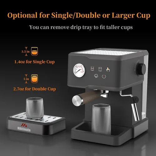 Cafetera Express 20 Bar Con Espumador De Leche Hogar