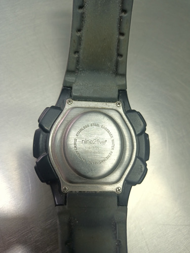 Reloj Gyros Marca Nine2five Digital Chrono Abs Pulsera Negro Neg Negro (Usado)