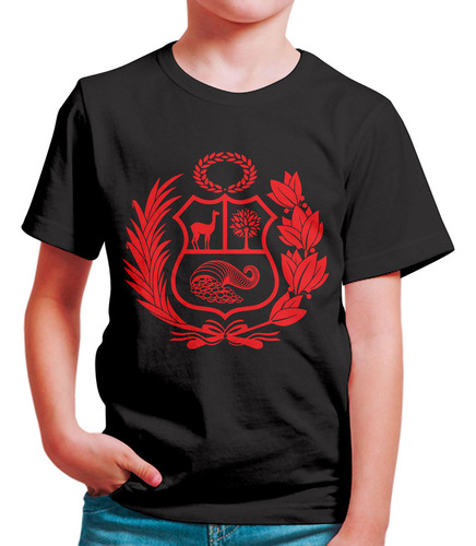 Polo Niño Escudo Peruano (d1052 Boleto.store)