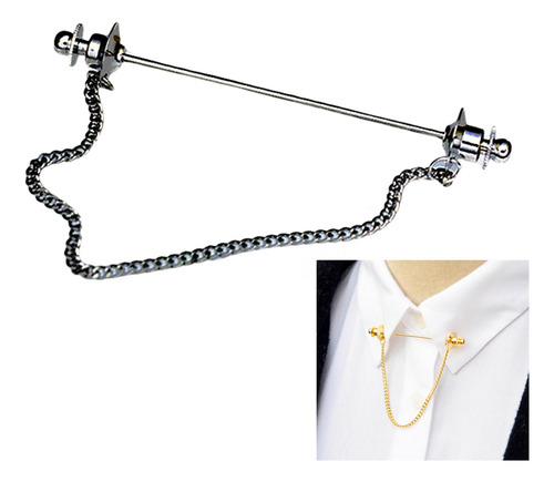 3x Alfiler De Barra De Cuello De Para Hombre Con Broche De