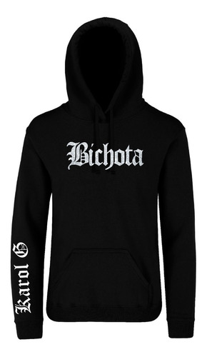 Sudadera Cantante KaroLG Bichota Glitter Reggaeton Con Gorro