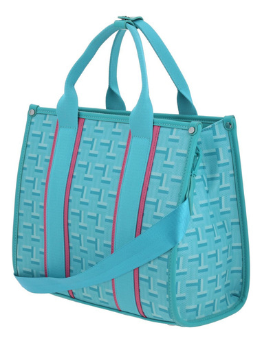 Bolso De Mano Barbie By Gorett Simil De Piel Color Turquesa
