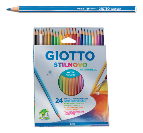 Lápices Giotto Acuarelable 24 Unidades Colores