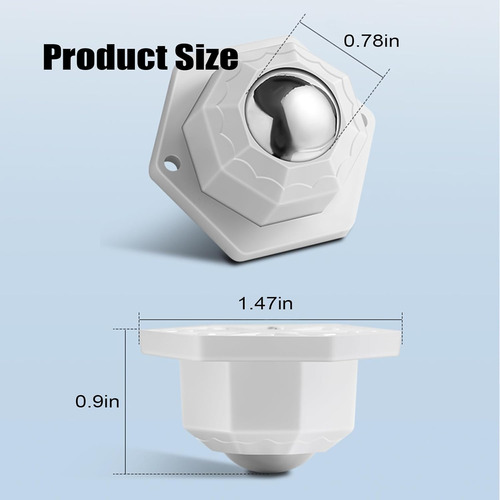 Ruedas Q7caster Para Pequeños Electrodomésticos, Rotación De