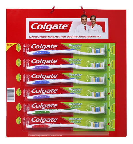 Pack Cepillo Colgate Premier Clean 1x6uds