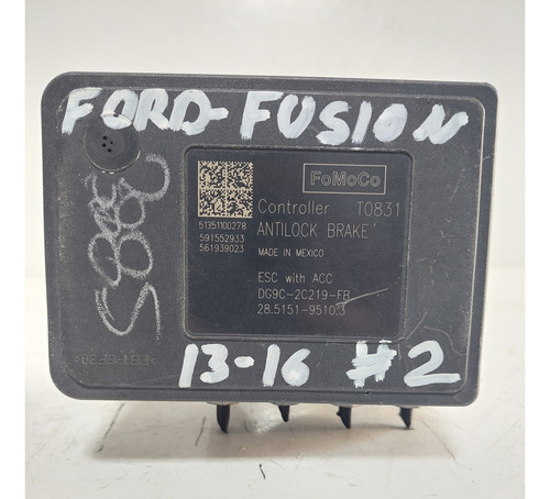 Modulo Abs Ford Fusion 2013 2014 2015 2016 #2 Dg9c2c405fb (Usado)