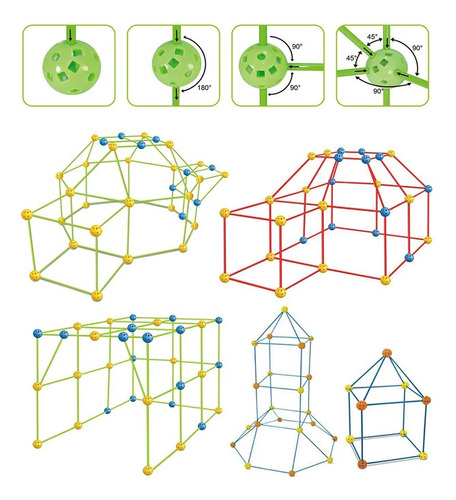 2024 Niños Construcción Edificios Castillos Túneles Tiendas