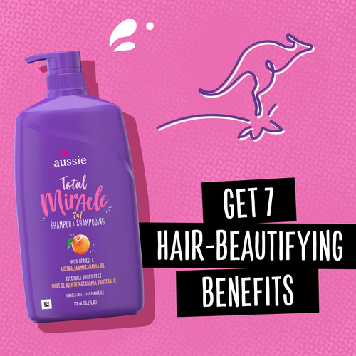 Shampoo Aussie Total Miracle Com Óleo De Damasco E Macadâmia