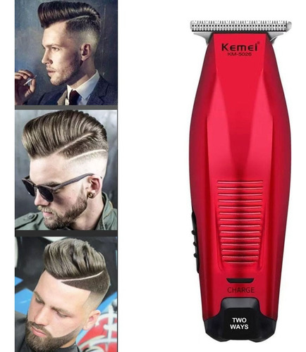 Máquina De Corte De Cabelo Kemei Km-5026 De 4 Níveis