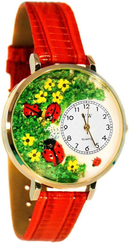 Reloj Mujer Mariquitas 3d | Oro O Plata Grande O Pequeã...