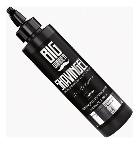 Shaving Gel Barbear Bisnaga Big Barber Cream Fardo 2 Unidade