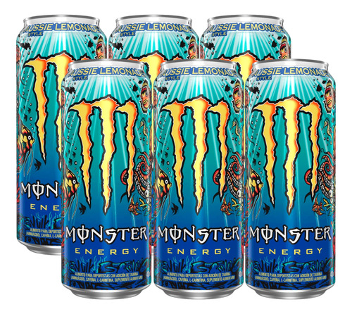 Bebida Monster Energy 473ml Pack X6 - Elije Tu Sabor