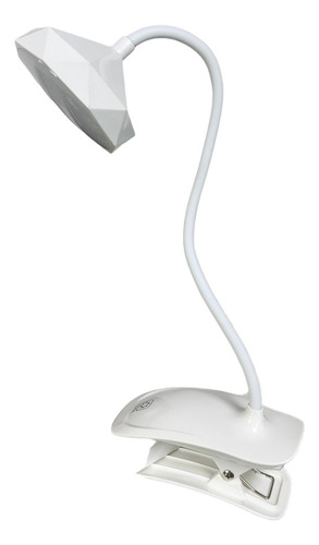 Lampara Clip Flexible Lampara Usb Led De Mesa Estudio Dibujo Color de la estructura Blanco