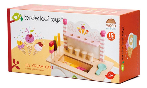 Tender Leaf Toys Carrito De Helados Madera Juguete Infantil