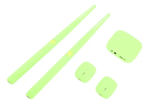 Virtual Electronic Air Drum Set – Portable Drum Sticks With 3D Motion Sensing, 8 Sounds, MIDI Compatible, USB/Battery Powered For Beginners & Practice