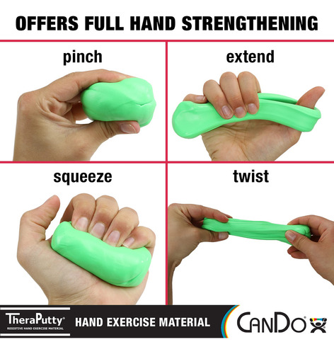 Masilla De Ejercicio Manual Estándar Cando Theraputty